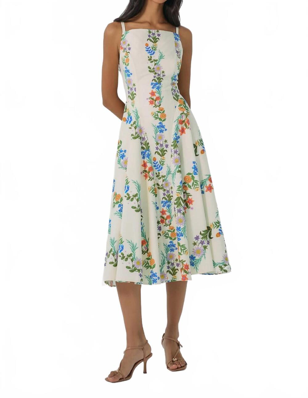 NEW HUTCH caterina dress in almond